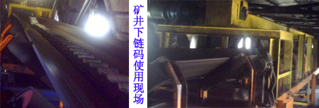 防爆皮帶秤使用鏈碼校驗(yàn)現(xiàn)場(chǎng)圖