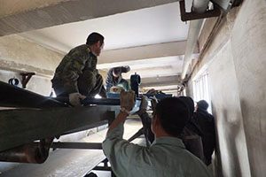 皮帶秤安裝現(xiàn)場圖